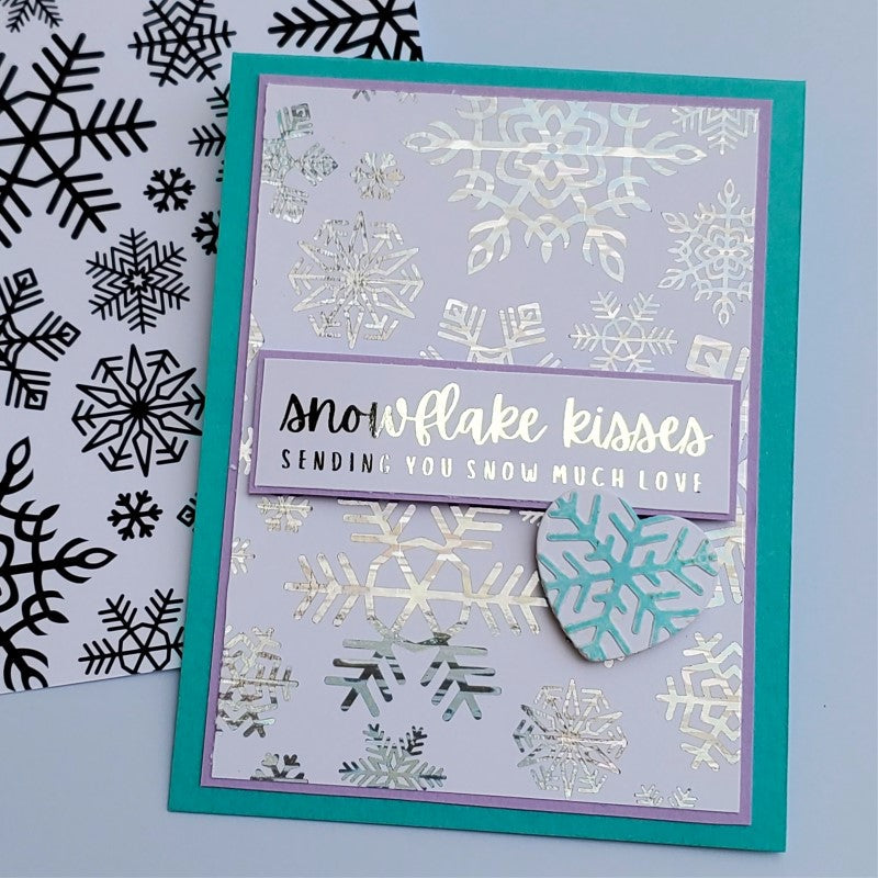 Therm O Web Icy Deco Foil Transfer Sheets iCraft 5697 snowflake kisses
