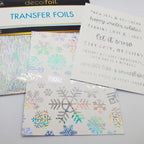 Therm O Web Icy Deco Foil Transfer Sheets iCraft 5697 text foiled