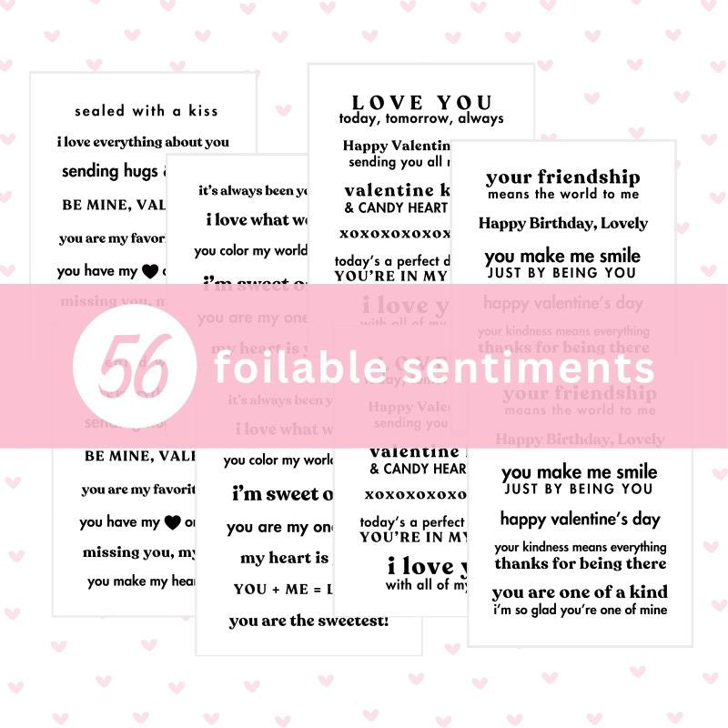 Therm O Web Lots of Love Deco Foil Toner Sentiments Pack 5708 out of packaging