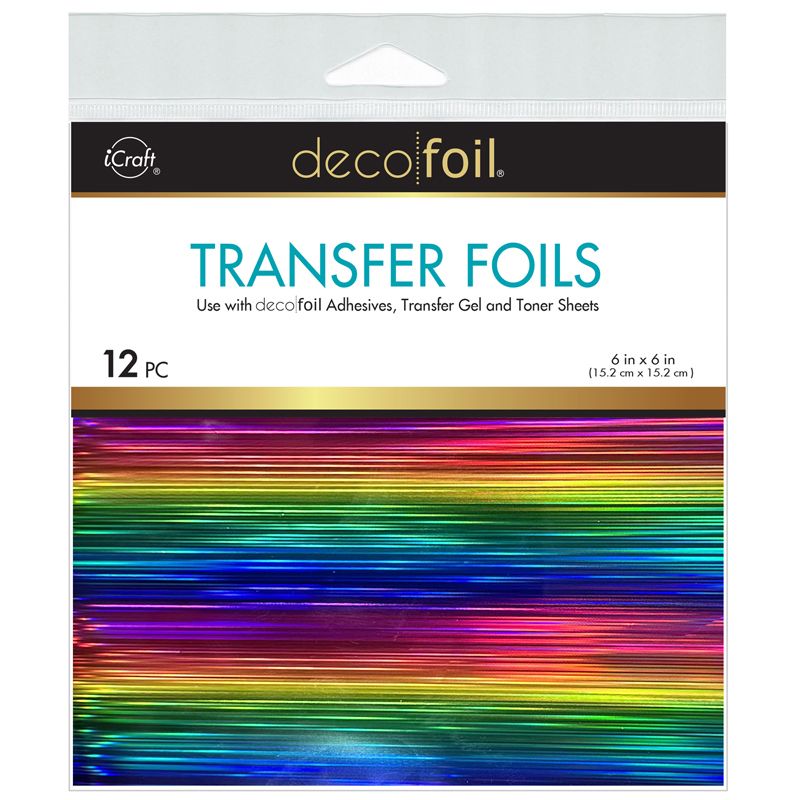 Therm O Web Prismatic Rainbow Deco Foil Transfer Sheets iCraft 5716
