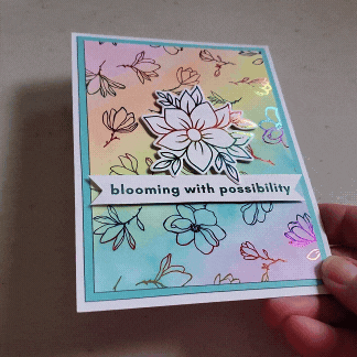Therm O Web Prismatic Rainbow Deco Foil Transfer Sheets iCraft 5716 blooming vid