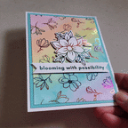 Therm O Web Prismatic Rainbow Deco Foil Transfer Sheets iCraft 5716 blooming vid