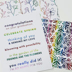 Therm O Web Prismatic Rainbow Deco Foil Transfer Sheets iCraft 5716 congratulations sentiments
