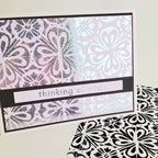 Therm O Web Silver Sparkle Deco Foil Transfer Sheets iCraft 5715 thinking of you