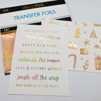 Therm O Web Sparkling Cider Deco Foil Transfer Sheets iCraft 5700 text foiled