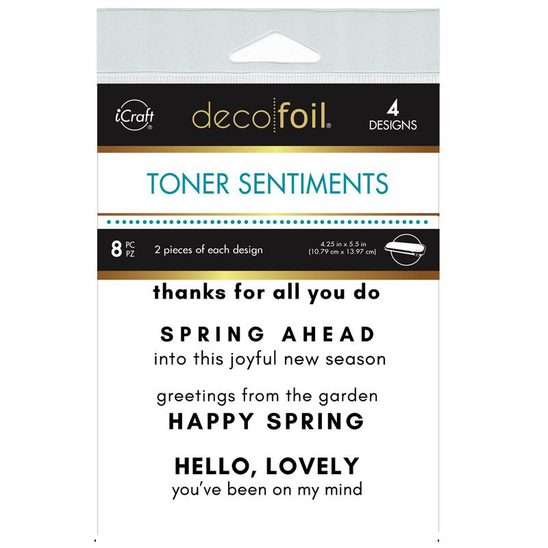 Therm O Web Spring Ahead Deco Foil Toner Sentiments Pack 5719