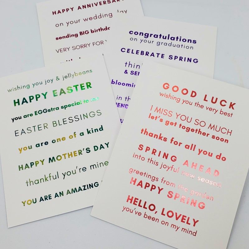 Therm O Web Spring Ahead Deco Foil Toner Sentiments Pack 5719 foiled