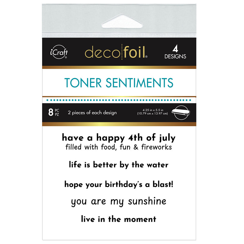 Therm O Web Summertime Deco Foil Toner Sentiments Pack 5723