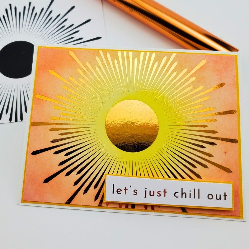 Therm O Web Summertime Deco Foil Toner Sentiments Pack 5723 let's just chill out