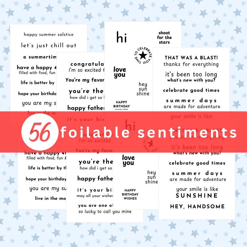 Therm O Web Summertime Deco Foil Toner Sentiments Pack 5723 sample
