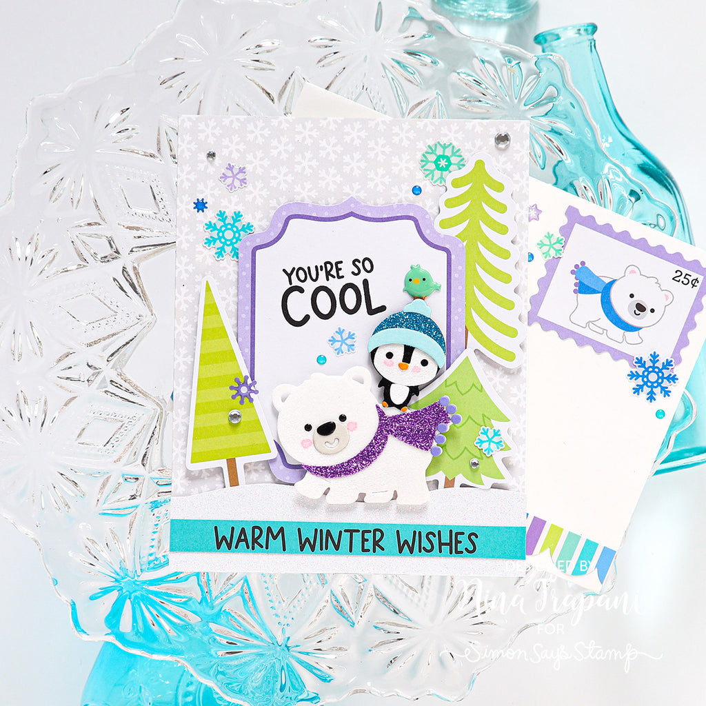 Doodlebug Snow Cute Doodle Cuts Dies 8369 Warm Winter Wishes | color-code:ALT01