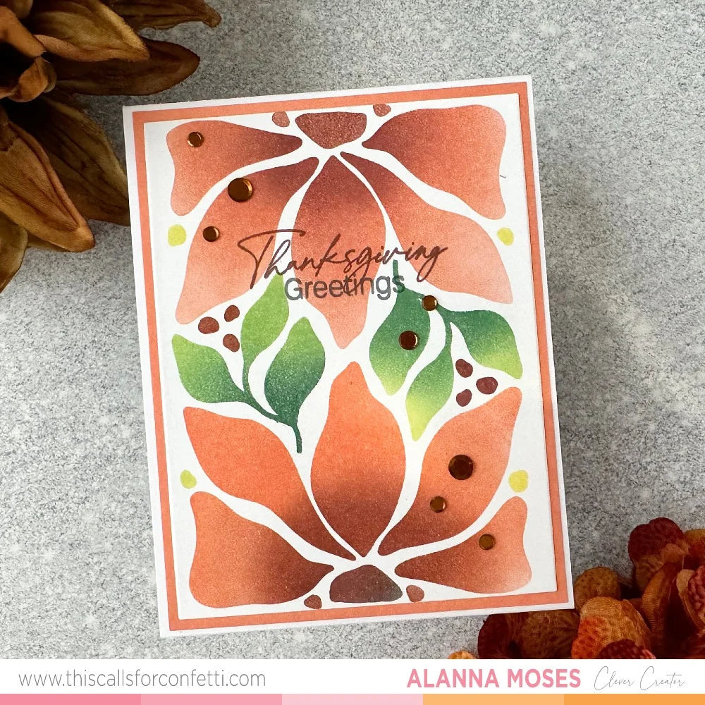 This Calls For Confetti Alice's Story Autumn Memories Clear Stamps thanksgiving