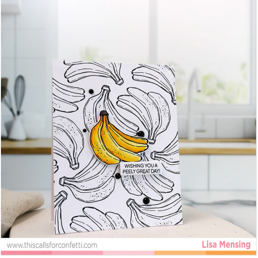 This Calls For Confetti Bananas About You Clear Stamp and Die Set birthday great day