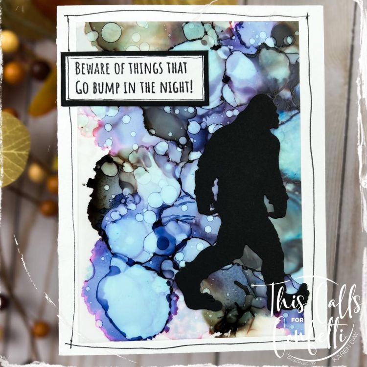 This Calls For Confetti Bigfoot 2 Metal Craft Die beware