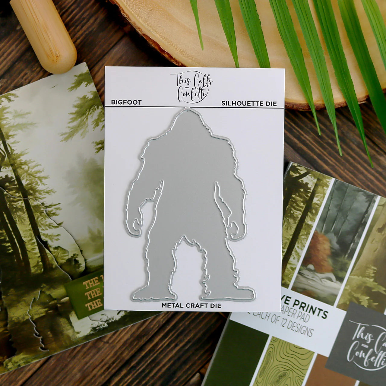 This Calls For Confetti Bigfoot and Bunny Ears and Basket Die Set image 1