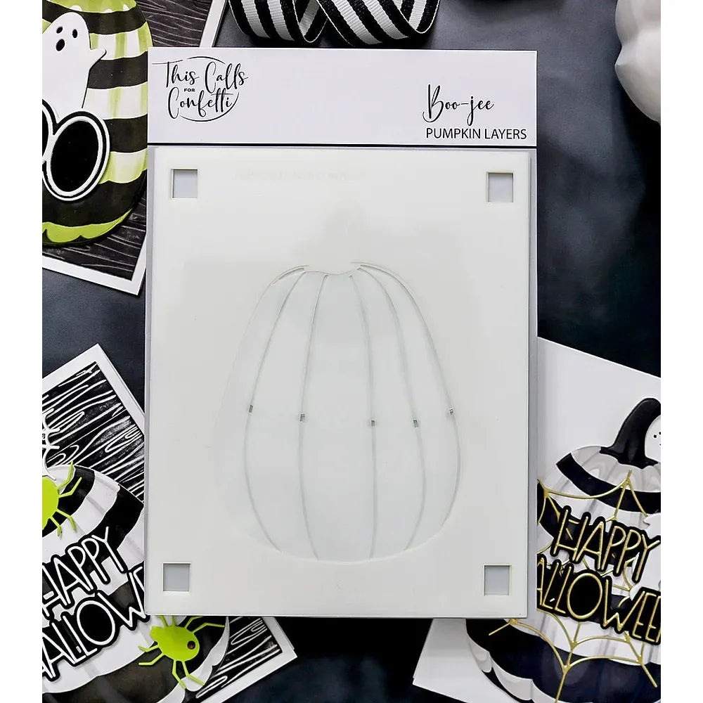 This Calls For Confetti Boo-jee Pumpkin Layering Stencil and Die Set*
