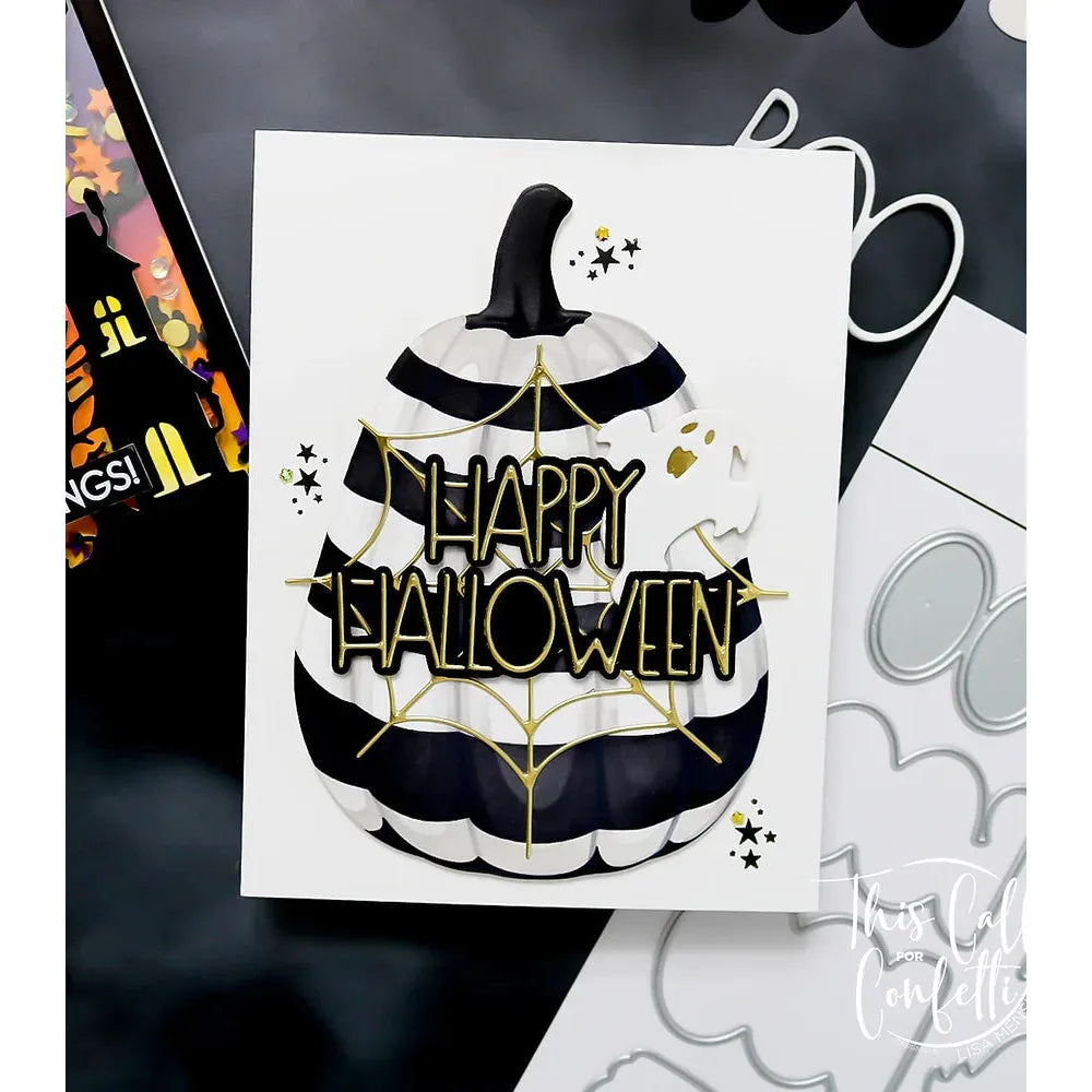 This Calls For Confetti Boo-jee Pumpkin Layering Stencil and Die Set*