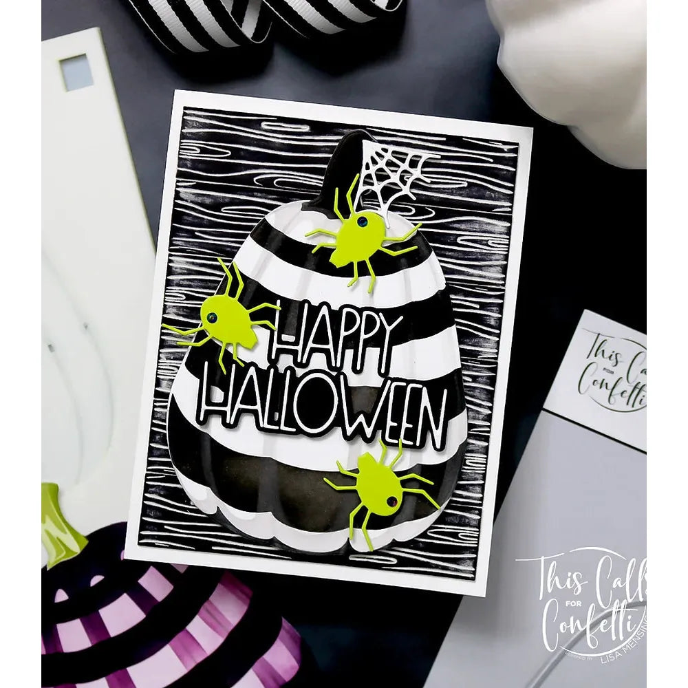 This Calls For Confetti Boo-jee Pumpkin Layering Stencil and Die Set*