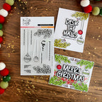 This Calls For Confetti Boughs Of Holly Clear Stamp and Die Set image 1