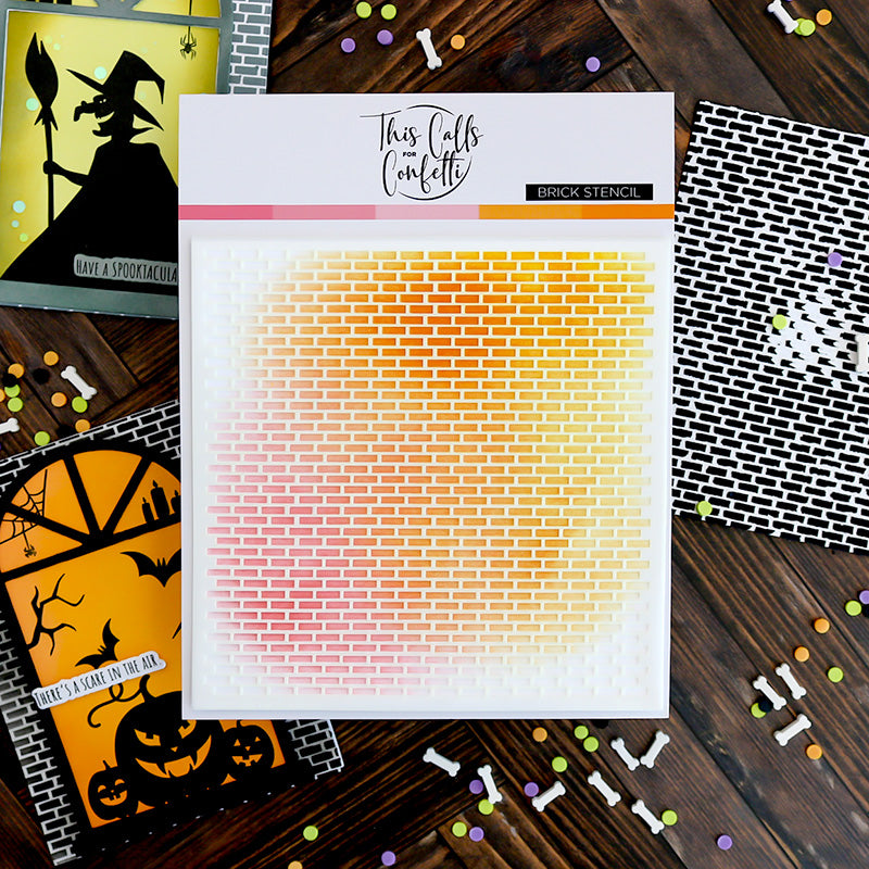This Calls For Confetti Brick Stencil