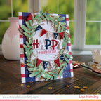 This Calls For Confetti Celebration Banner Dies greenery wreath