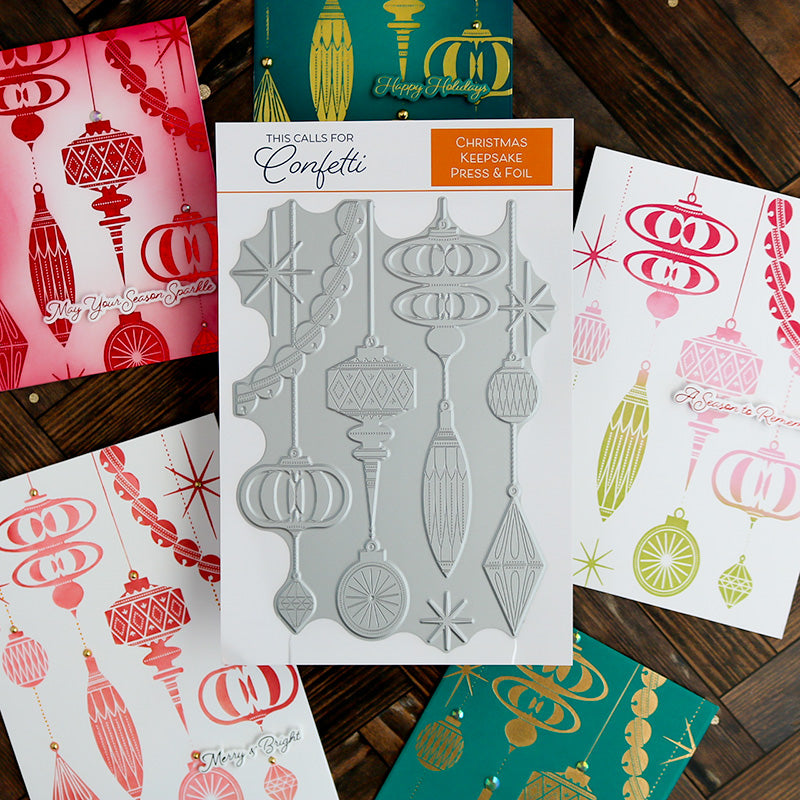 This Calls For Confetti Christmas Keepsakes Press and Foil Plate