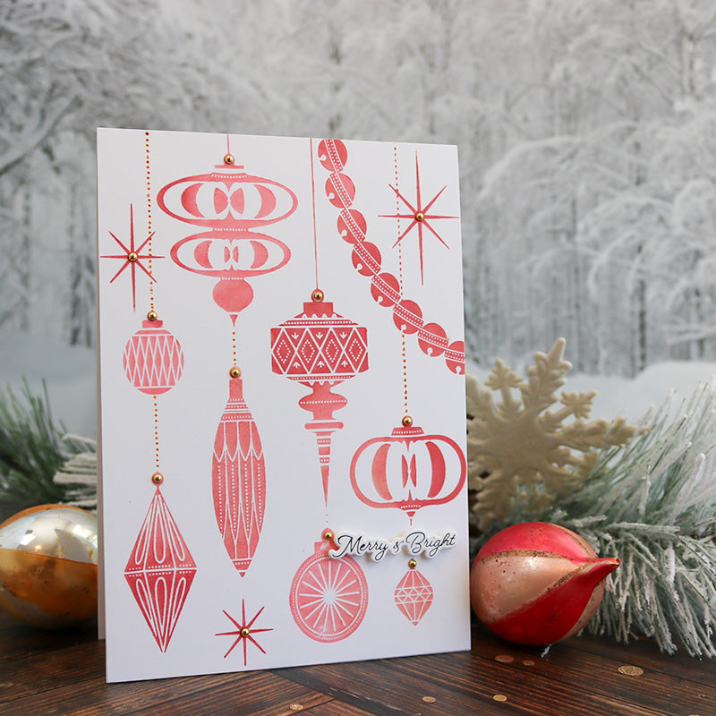 This Calls For Confetti Christmas Keepsakes Press and Foil Plate merry and bright card