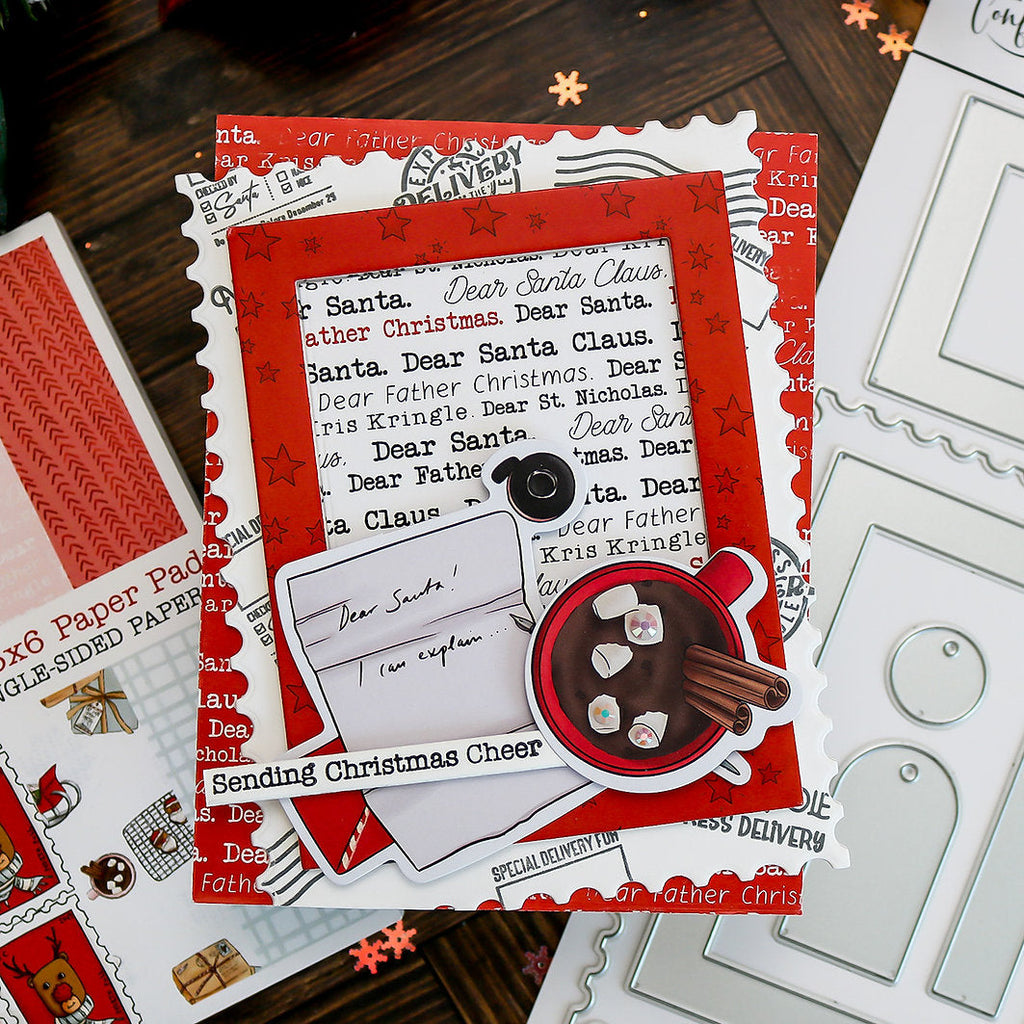 This Calls For Confetti Christmas Post Ephemera letter