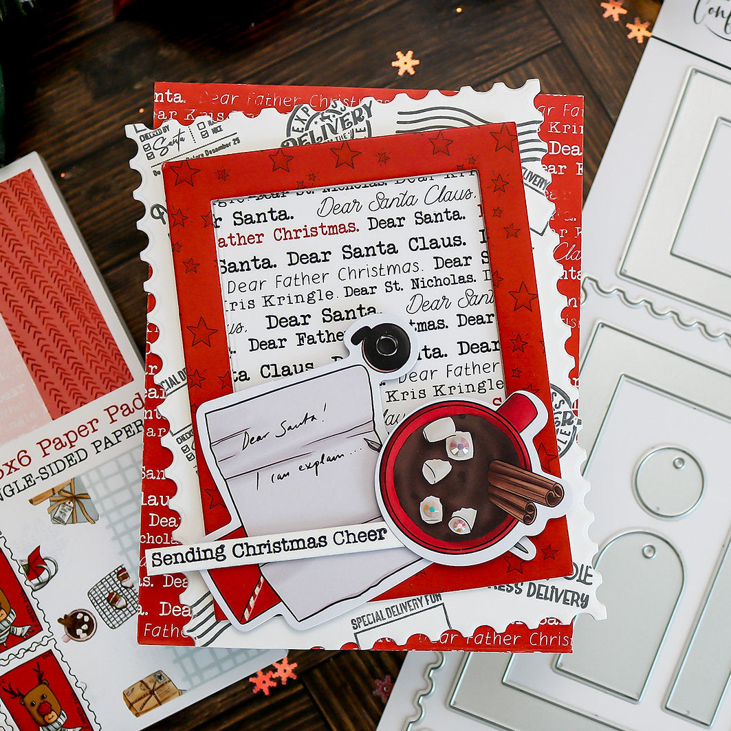 This Calls For Confetti Christmas Post Ephemera letter