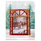 This Calls For Confetti Christmas on the Homestead Clear Stamps horses