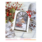 This Calls For Confetti Christmas on the Homestead Clear Stamps snowing