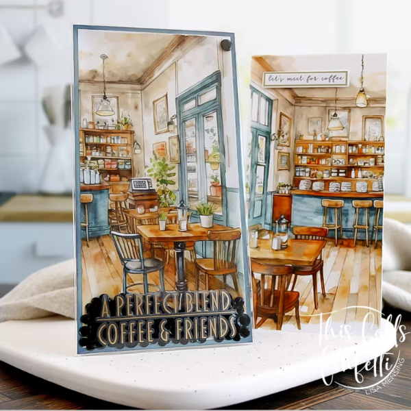  This Calls For Confetti Coffee Rub-On Transfers 6 x 8 inches perfect