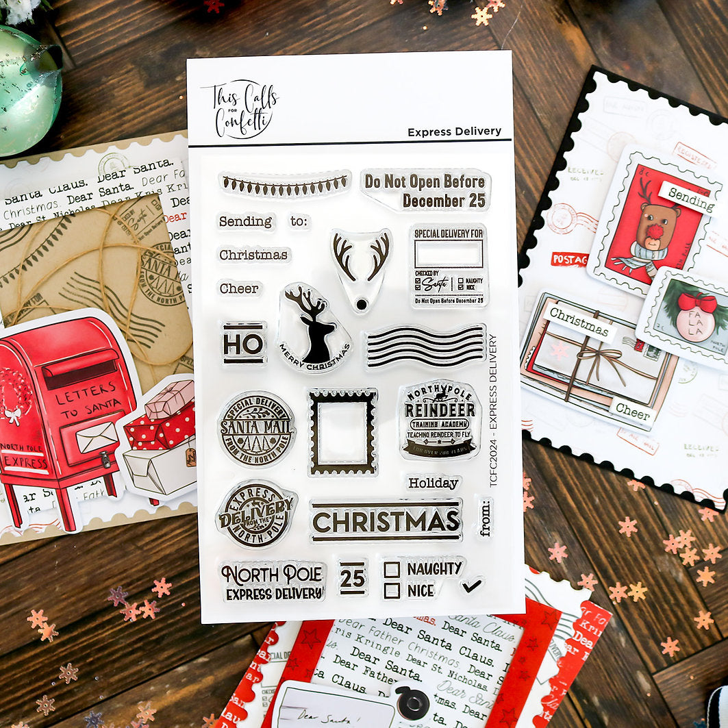 This Calls For Confetti Express Delivery Clear Stamps