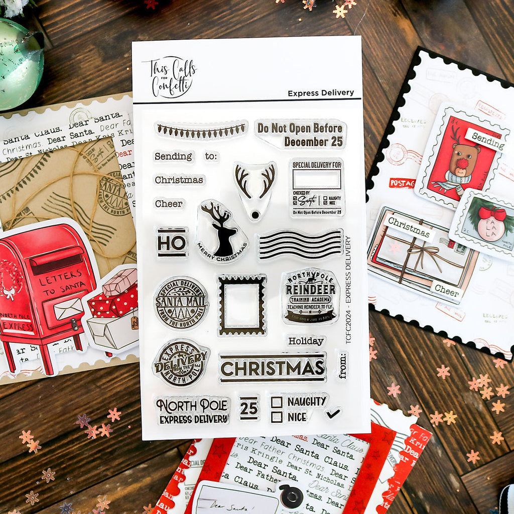 This Calls For Confetti Express Delivery Clear Stamps