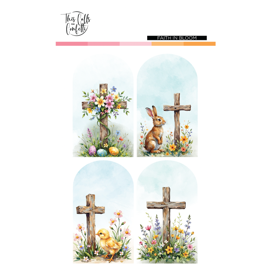This Calls For Confetti Faith In Bloom Ephemera Pack