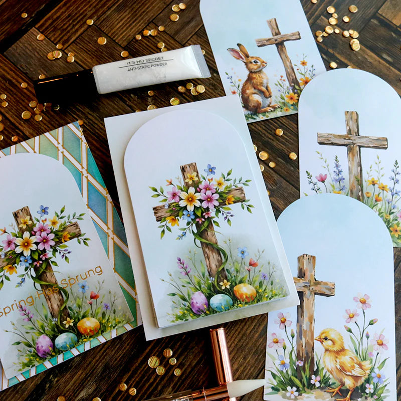 This Calls For Confetti Faith In Bloom Ephemera Pack crosses with flowers