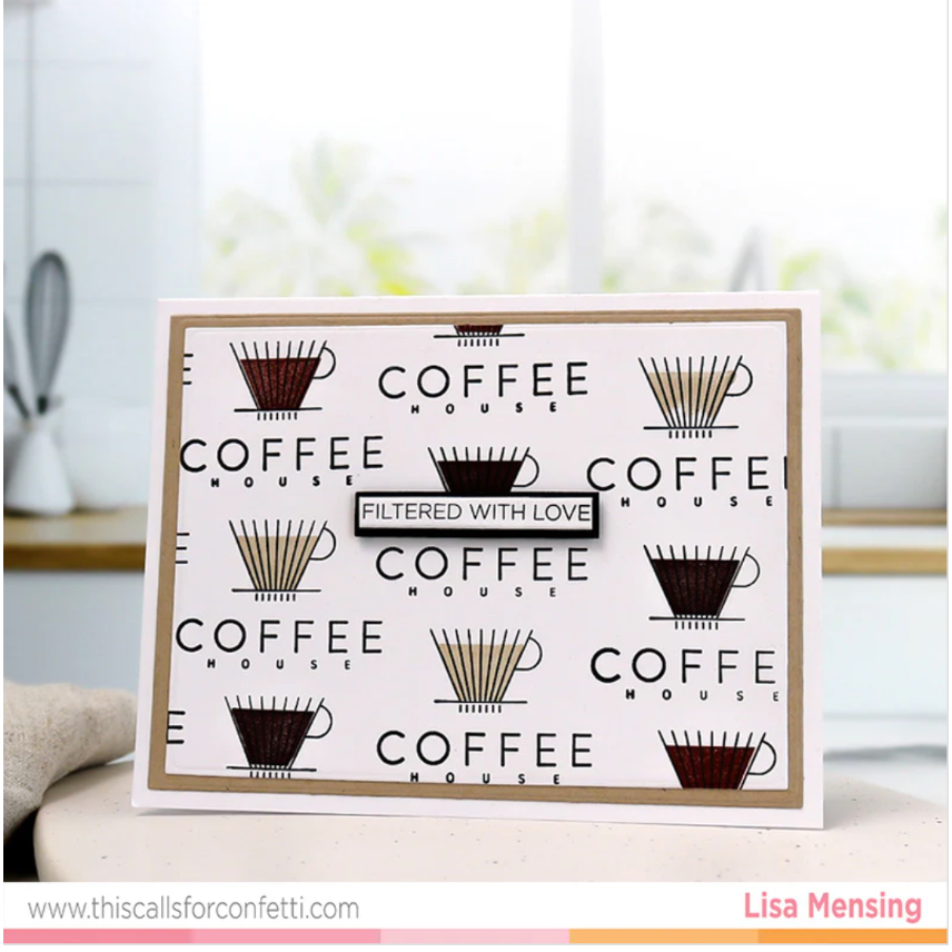 This Calls For Confetti Filtered Thoughts Clear Stamps with love