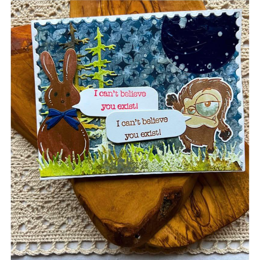 This Calls For Confetti Forest Landscape Craft Dies bunny