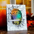 This Calls For Confetti Framed In Fright Dies music background card