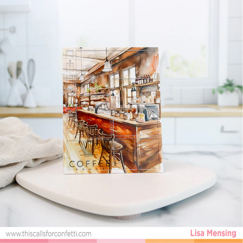 This Calls For Confetti Freshly Filtered Clear Stamps coffee