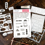 This Calls For Confetti Halloween Chatter Clear Stamp and Chatty A2 Cover Plate Die Set product image 1