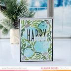 This Calls For Confetti Happy Holidays Words Dies greenery