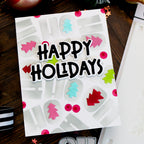 This Calls For Confetti Happy Holidays Words Dies trees