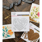 This Calls For Confetti Heart Bloom Coordinating Dies