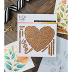 This Calls For Confetti Heart Bloom Hot Foil Plate Coordinating Die and Stencil Set product image 3