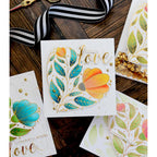 This Calls For Confetti Heart Bloom Quick Color Stencils hello love