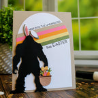 This Calls For Confetti Hop Into The Unexpected Clear Stamps bigfoot with bunny ears