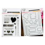 This Calls For Confetti Love Bigfoot Sentiments Clear Stamp and Die Set
