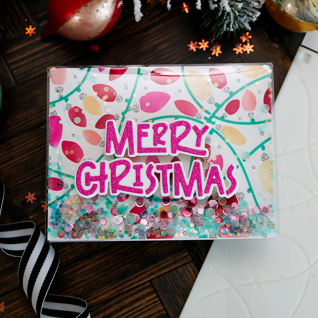 This Calls For Confetti Merry and Bright Christmas Words Dies merry christmas