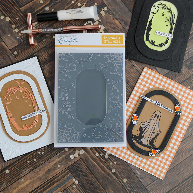 This Calls For Confetti Midnight Stillness Embossing Folder